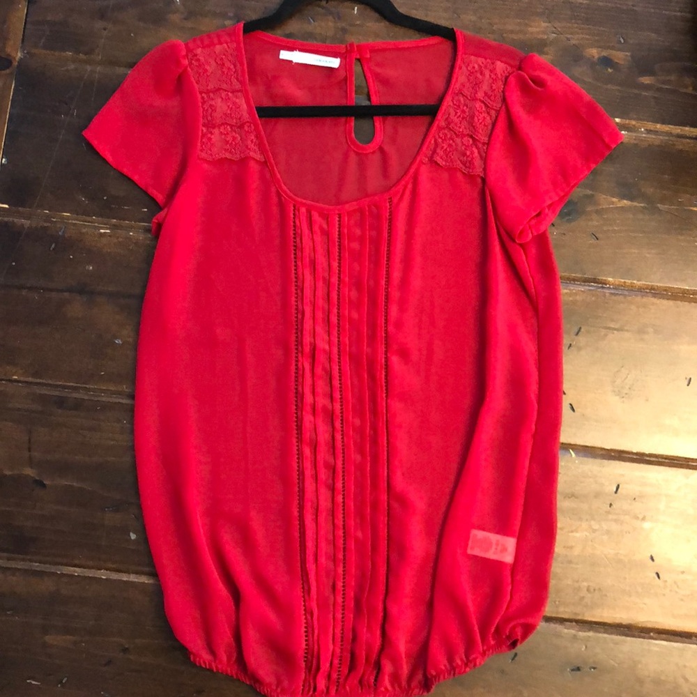 Maurices sheer blouse size small